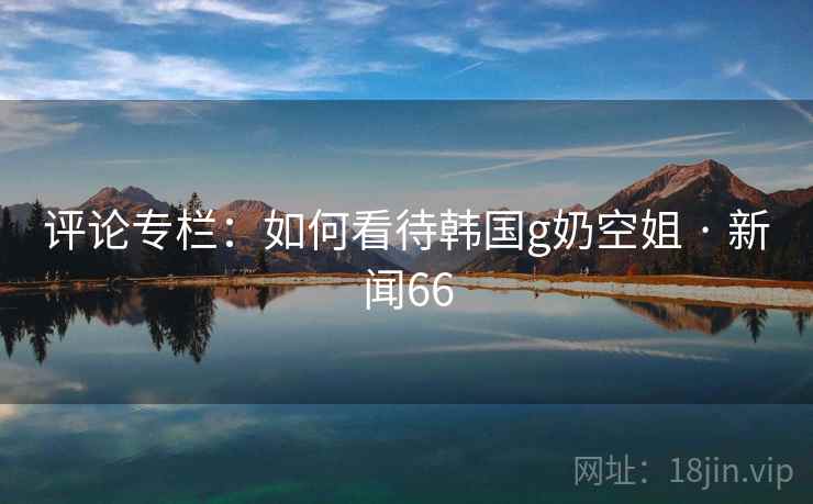 评论专栏：如何看待韩国g奶空姐 · 新闻66